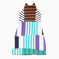Image 1 of superstripe adult M/L medium large stripe tank adjustable courtneycourtney sundress dress