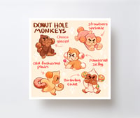 Donut Hole Monkeys - mini Print