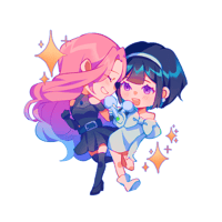 Image 3 of ✧ Alien Stage: Sua and Mizi Charm/Sticker ✧