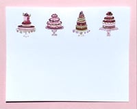 Image 1 of Flat Note Cards - Cake