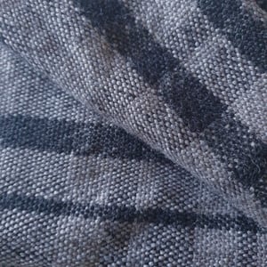 Image of Black and grey checked scarf