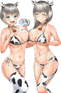 Image 1 of Hana & Tsuki Cow Uzaki Kisscut