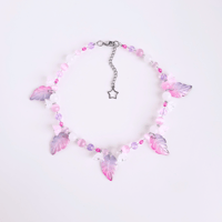 Image 4 of flora leaf necklace and earrings