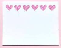 Image 1 of Flat Note Cards - Hearts