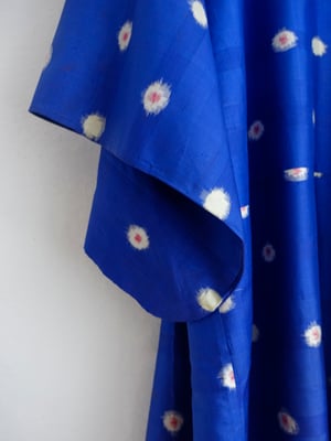 Image of Silkekimono - blå meisen med mønster
