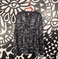 Image 1 of Long Sleeve Guice Monsters Black and White