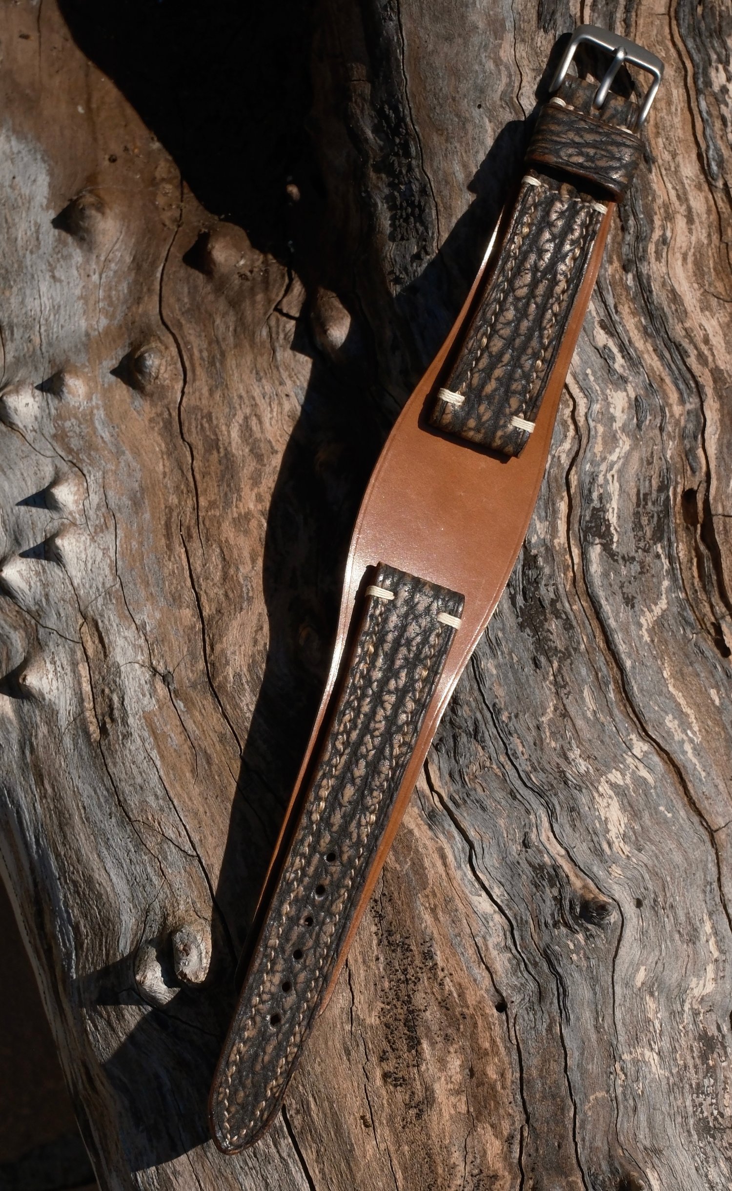 Image of RAPTOR XL BROWN DISTRESSED SHARK, W/ SHELL CORDOVAN, $1695.00