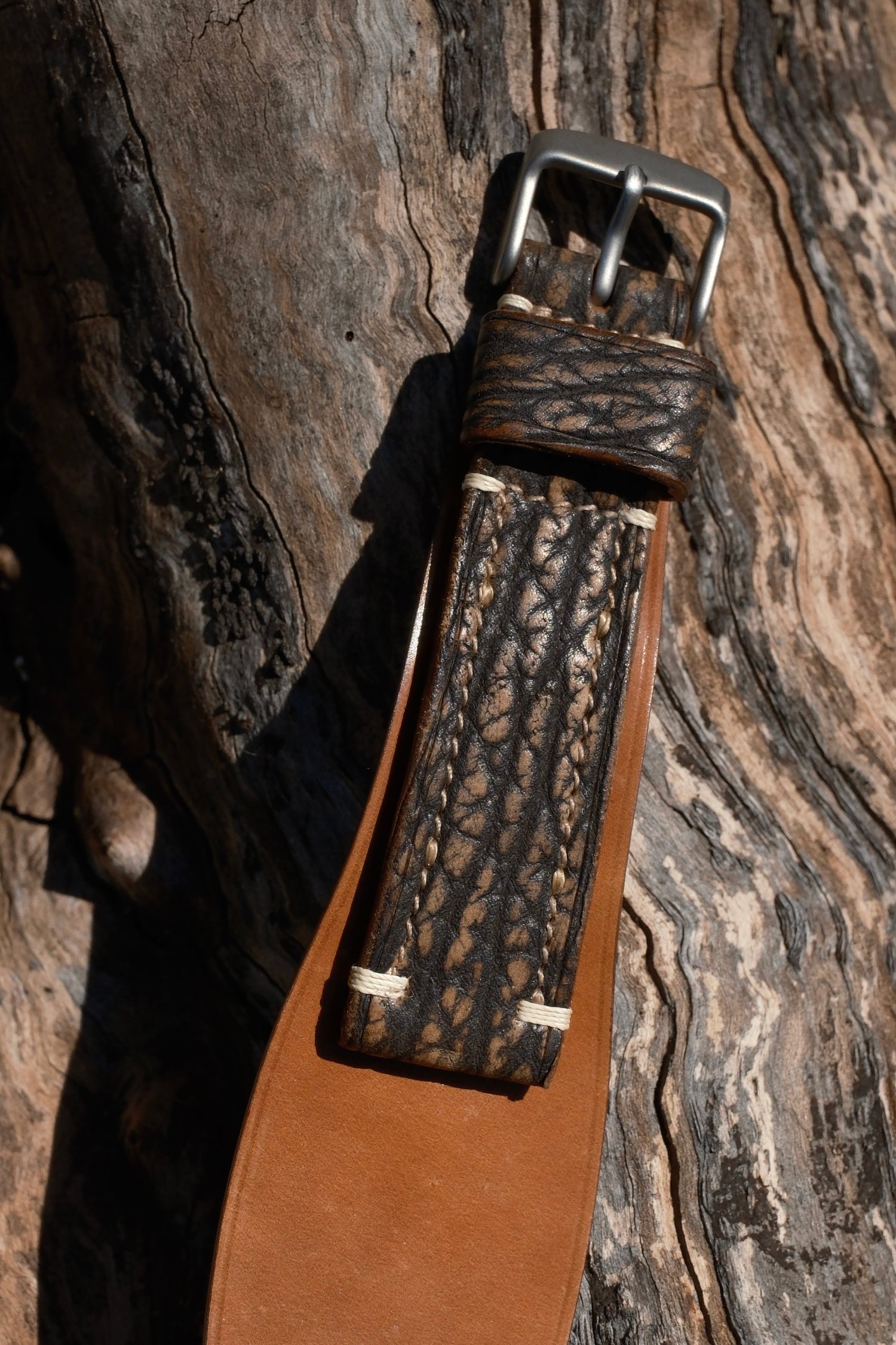 Image of RAPTOR XL BROWN DISTRESSED SHARK, W/ SHELL CORDOVAN, $1695.00