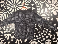 Image 5 of Long Sleeve Guice Monsters Black and White