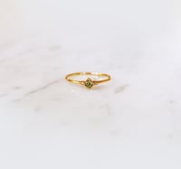 Image 1 of Green Sapphire Thread Ring
