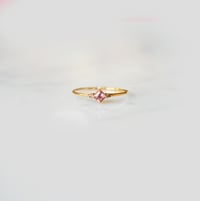 Image 1 of Pink Sapphire Thread Ring