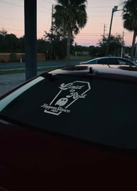 Image 4 of Laid to Rest Ghost Coffin Decal