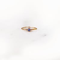 Image 1 of Blue Sapphire Thread Ring