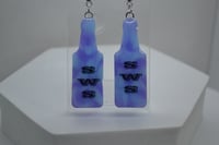 Image 1 of Resin Bottle Shaped Handmade Earrings