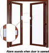 4 Pack Security Window/Door Alarm, Door Open Chime, Magnetic Burglar Alert Sensor, Loud Door Alarms 