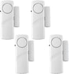 4 Pack Security Window/Door Alarm, Door Open Chime, Magnetic Burglar Alert Sensor, Loud Door Alarms 