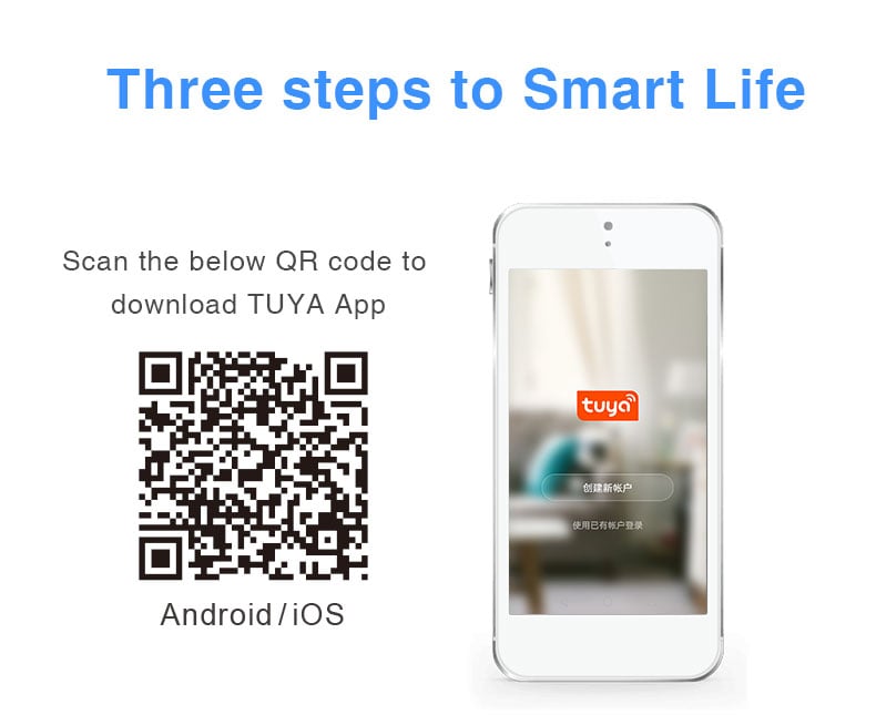 Tuya WiFi Smoke Detector Sensor Fire Alarm Works With Smart Life APP Information Push