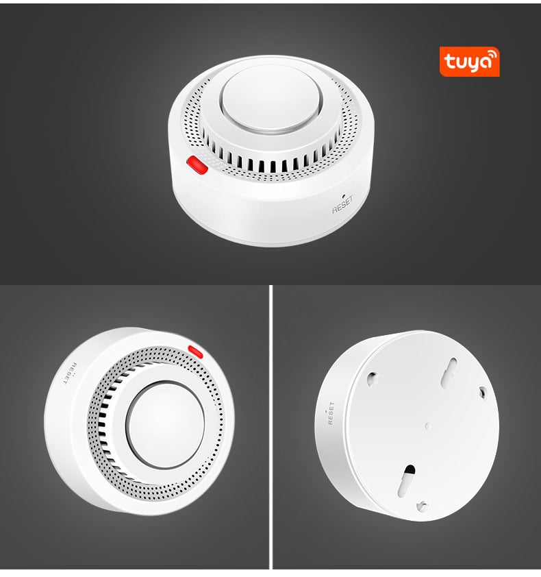 Tuya WiFi Smoke Detector Sensor Fire Alarm Works With Smart Life APP Information Push