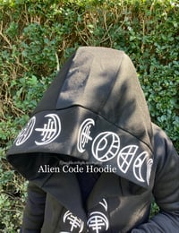 Image 4 of Alien Code Hoodie Street Alternative Gothic Casual Festival Halloween 