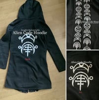 Image 5 of Alien Code Hoodie Street Alternative Gothic Casual Festival Halloween 