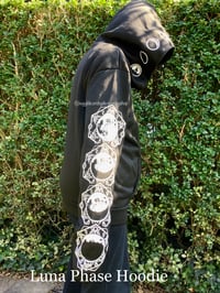 Image 2 of Luna Phase Hoodie Street Casual Gothic Alternative Festival Halloween 
