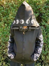 Image 1 of Luna Phase Hoodie Street Casual Gothic Alternative Festival Halloween 
