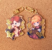 Image 1 of ✧ Umineko: Beatrice and Battler Gold Foil Charms ✧