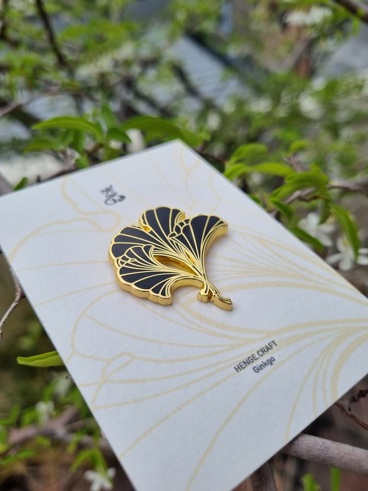Image of Ginkgo Leaves Enamel Pin