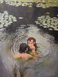 My love and I, in the water ~ a4 art print