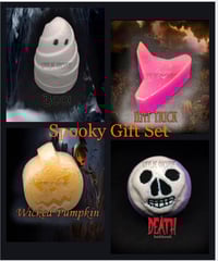 Image 1 of Spooky Gift Set Bath Products Handmade Vegan Bathbomb Soap Halloween 
