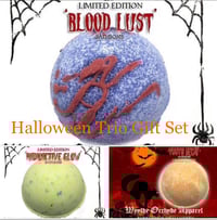 Image 1 of Halloween Trio Gift Set Bath Products Bathbomb Handmade Vegan Halloween Horror Spooky