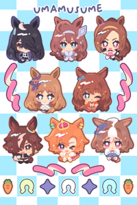 Image 7 of Uma Musume Sticker Sheets
