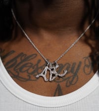 THE CORAL FONT ABC NECKLACE