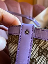 Image 3 of Gucci Lilac GG Canvas Tote Bag