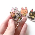 Glitter Kitties Acrylic Pins