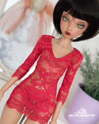 Image 5 of LIMITED - Red lace dress for MNF/PetiteMarionette girls