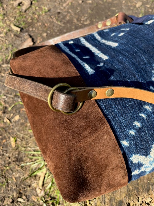 Image of Bucket Bag Mudcloth Stars