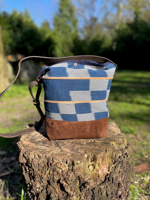 Image of Bucket Bag Mudcloth Stripes