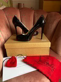 Image 1 of Christian Louboutin Black Simple Pumps Heels