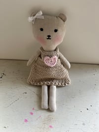 Image 1 of Small Bear with crochet dress