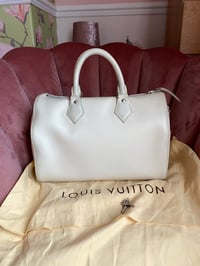Image 1 of Louis Vuitton Cream Epi Leather Speedy 30