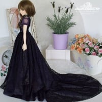 Image 2 of LIMITED - Black and purple gown for MNF/PetiteMarionette girls