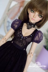 Image 1 of LIMITED - Black and purple gown for MNF/PetiteMarionette girls
