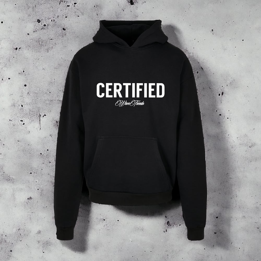 Image of BLACK CERT ULTRA HEAVY HOODIE
