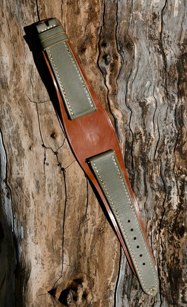 Image of   CLASSIC RAPTOR OLIVE GRAY CALF SHELL CORDOVAN 20/16, 115/75, $1050.00