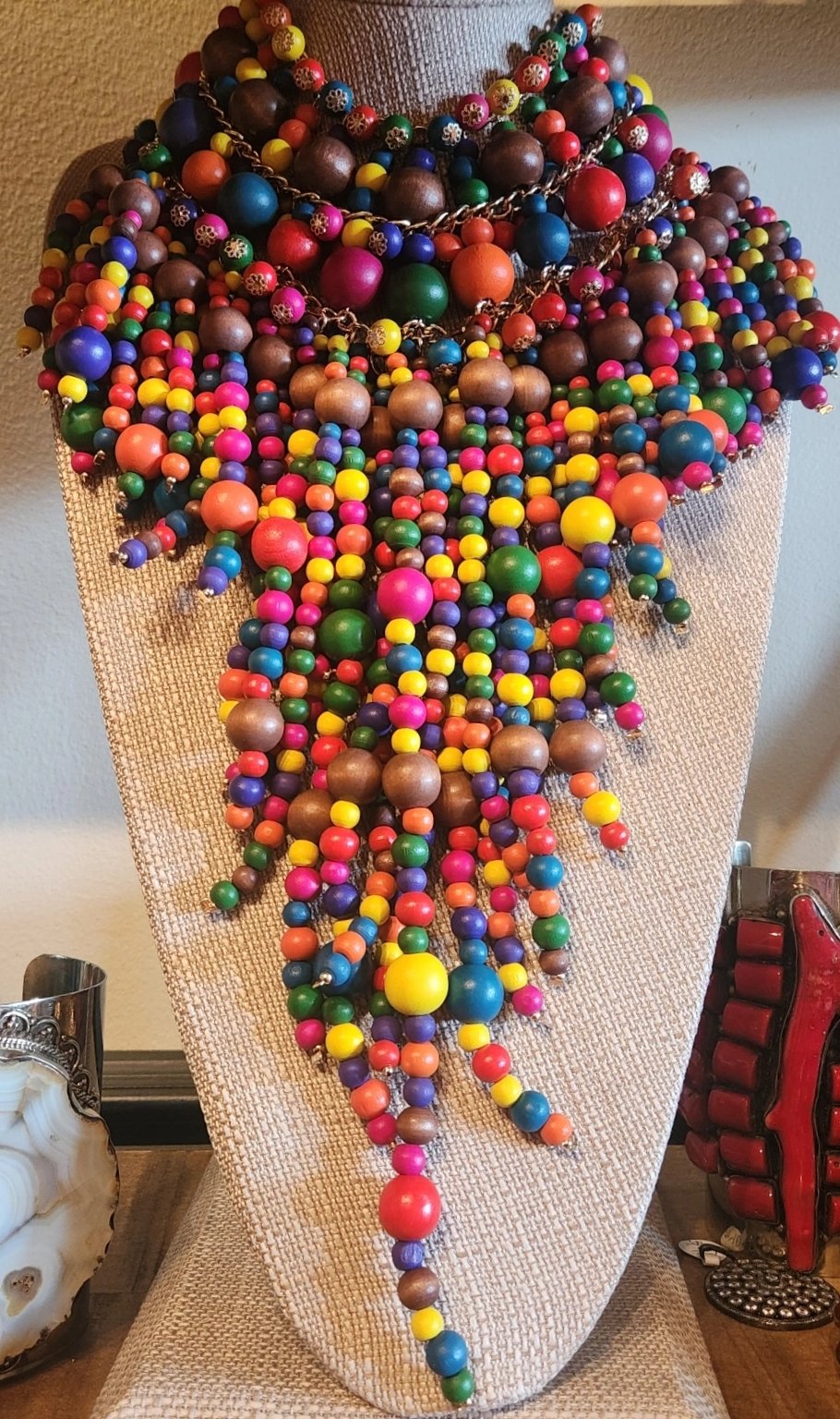 Image of The Color Burst Wooden Neckpiece