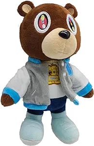 Kanye Bear Plush,Stuffed Animal Plushie Doll Toys,Home Decoration Pillow,Gifts for Children Graduati