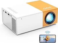 Mini Projector, PVO WiFi Projector Support 1080P 200" Portable Movie Projector, Phone Can Connect to
