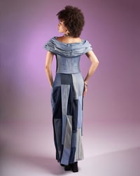 Image 3 of PATCHWORK DENIM DRESS