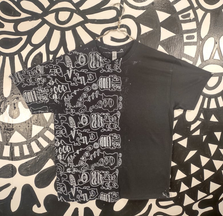 Image of Size XL Half Guice Monsters Black and White
